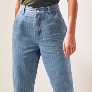 Pacsun Faint Stripe Carpenter Mom Jean